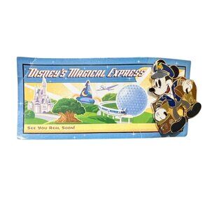 Disney's Magical Express "See Ya Real Soon!" Mickey Mouse Collectible Pin